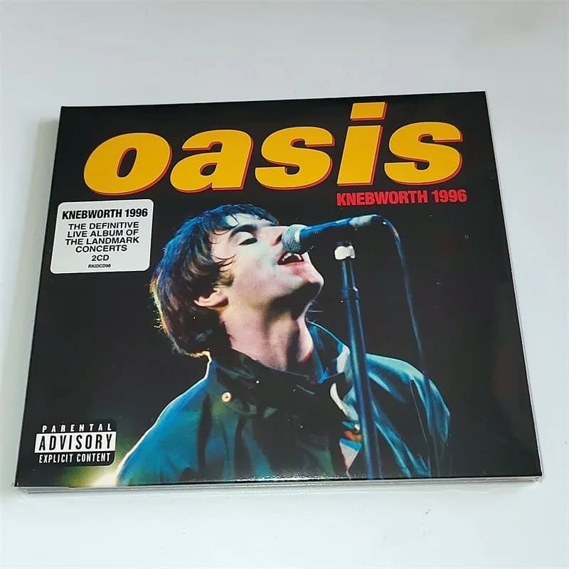 Classico Oasis Musica CD Knebworth 1996 Album Disco Compatto Cosplay CD Walkman Auto Gioca Canzoni Soundtracks Box Collezione Regali