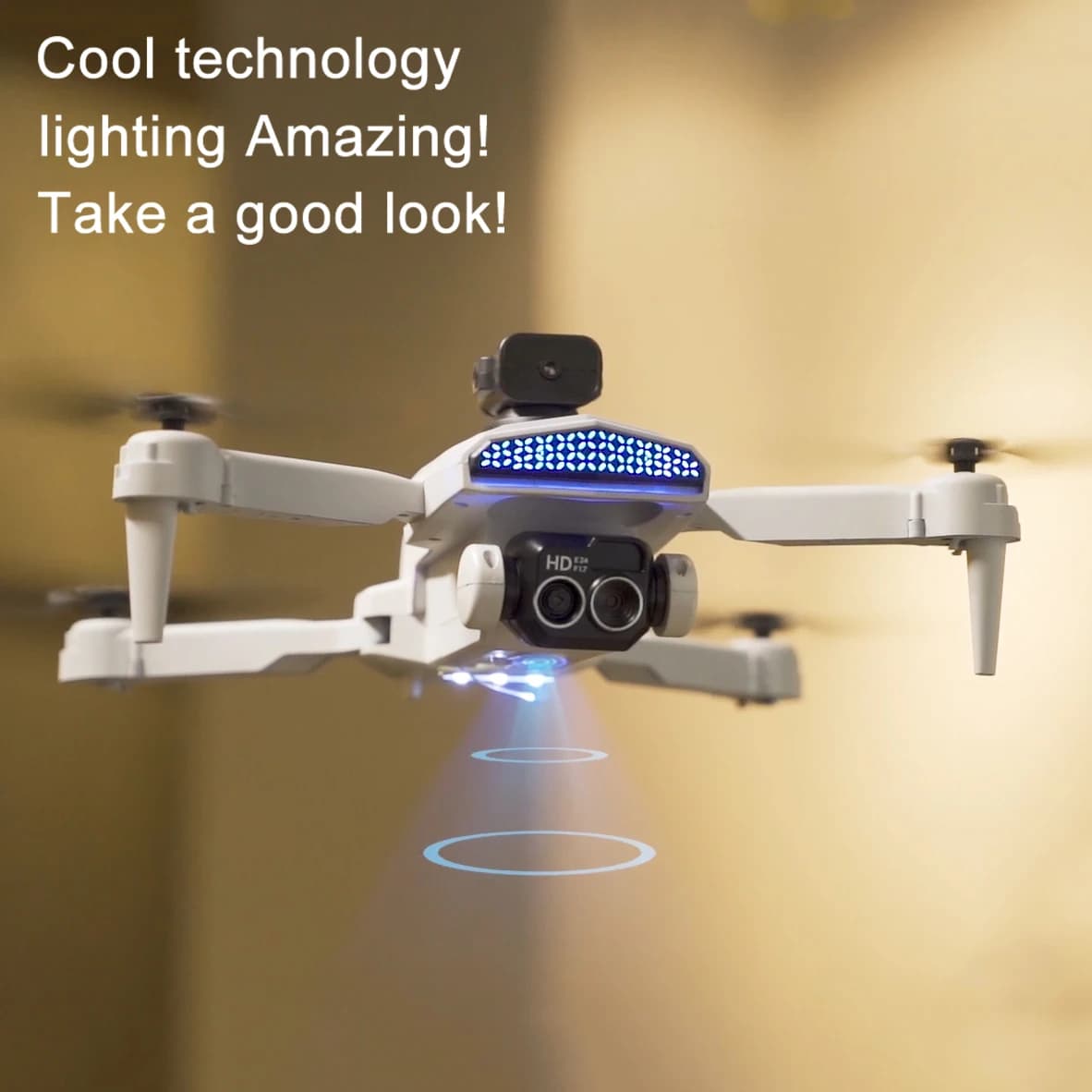 2024 nuovo D6 Drone HD professionale ad alta definizione doppia fotocamera a cinque lati evitamento ostacoli flusso luminoso ESC Quadcopter Toy