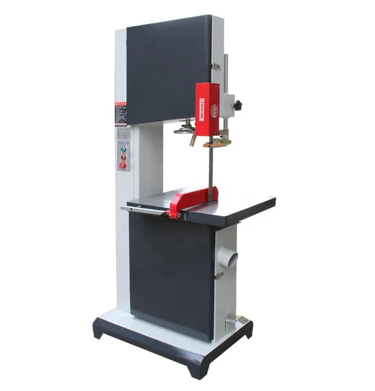 Sega a Nastro Verticale da 500mm per Lavorazione del Legno, Macchina per Taglio di MDF e Compensato, per Mobili in Legno