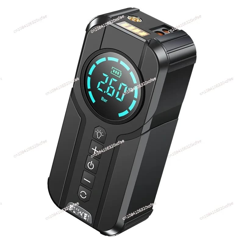 Avviatore di emergenza per auto multifunzionale con compressore d'aria: caricabatteria portatile e power bank per avvio di emergenza
