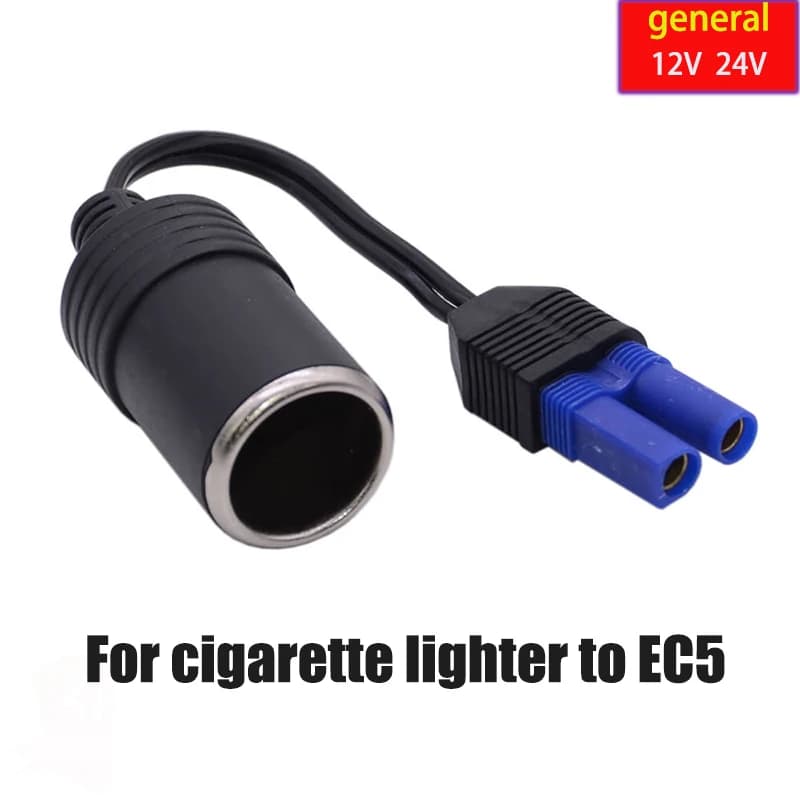 Connettore adattatore presa accendisigari portatile EC5 12V per caricabatterie USB automatico per avviamento di emergenza per auto da 12V