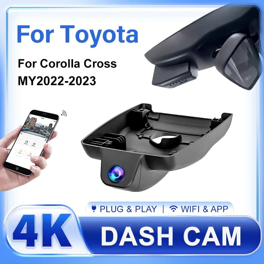 Car DVR For Toyota Corolla Cross 2022 2023 4K Dash Cam Driving Recorder Night Vision High Quality DashCam,Wireless Camera of Car