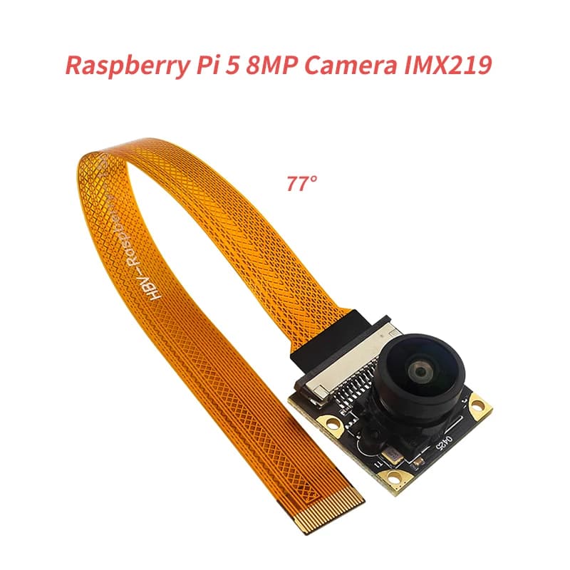 CSI interface with IMX219 sensor chip for Raspberry Pi 5 camera from 8 MP 77 ° Webcam for camera for Raspberry Pi 5