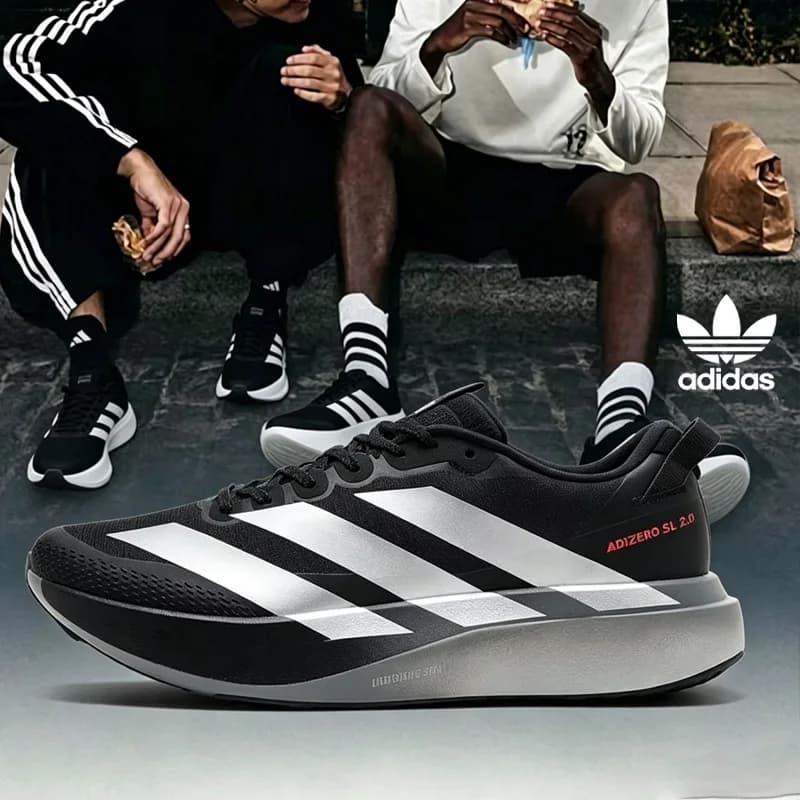 ADIDAS Scarpe da corsa autentiche ADIZERO EVO SL per uomo Nero LIGHTSTRIKE PRO Midsole Torsion Plate KK0313 Spedizione gratuita