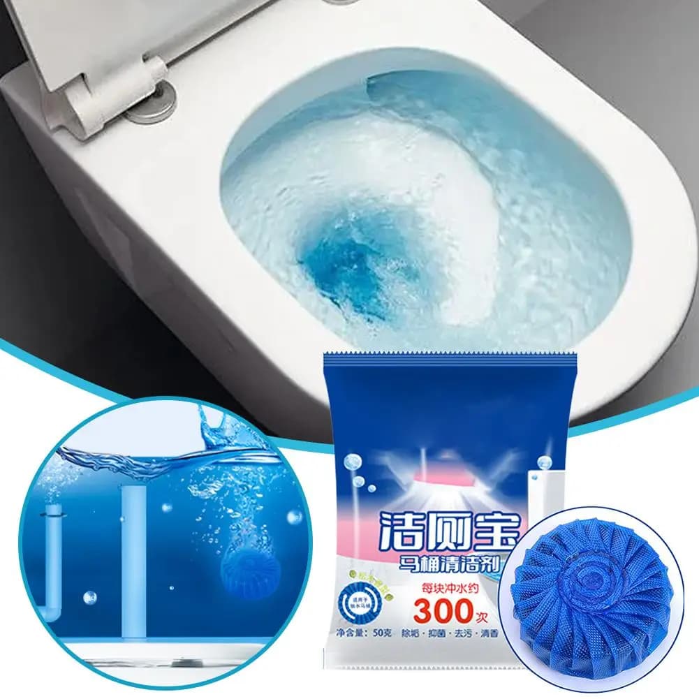 Toilet Bowl Cleaner Tablets Automatic Toilet Tank Cleaners for Deodorizing Descaling Lasting Against Tough 300 Brushes 1/3PCS