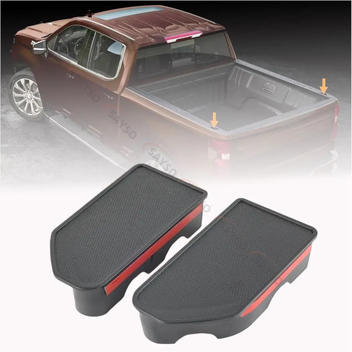 1 Pair Car Pocket Covers Rail Palo Bed Trucks For Chevy Silverado GMC Sierra 1500 2500HD 3500HD 2019-2023 Accessories