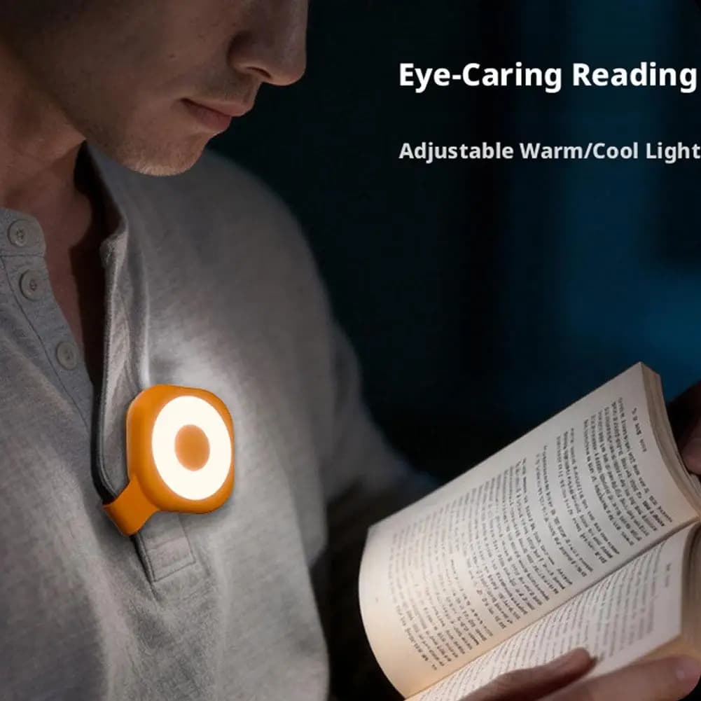 Lampada magnetica ricaricabile per telefono, luce di riempimento, torcia portatile da esterno, luce notturna con clip da colletto per corsa e lettura