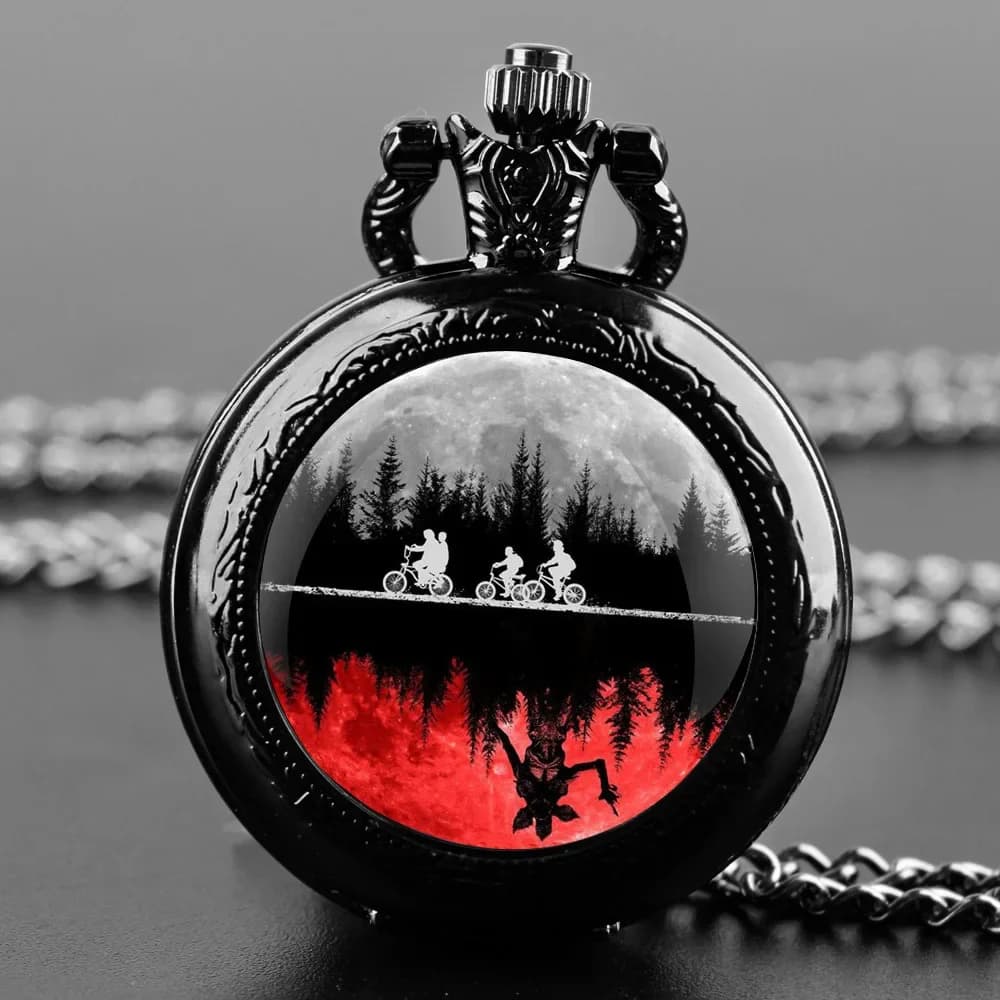 Unique Hot Gifts Popular Video Games Vintage Arabic Numerals Chain Quartz Pocket Watch Man Woman Necklace Watch with Souvenir Pendant
