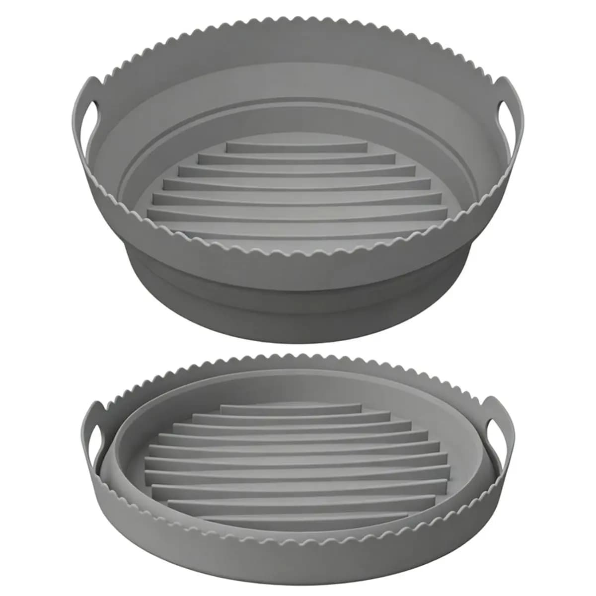 Home Tool Airfryer Accessories Silicone Baking Mould with Dividers Hot Air Fryer Accessories, Baking Mould Reusable