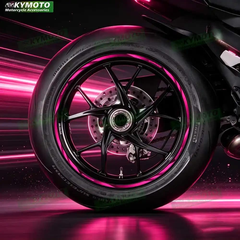 Reflective motorcycle 17 inch front and rear wheel decals fairing reflective waterproof stickers suitable for XJR1300 XJR 1300