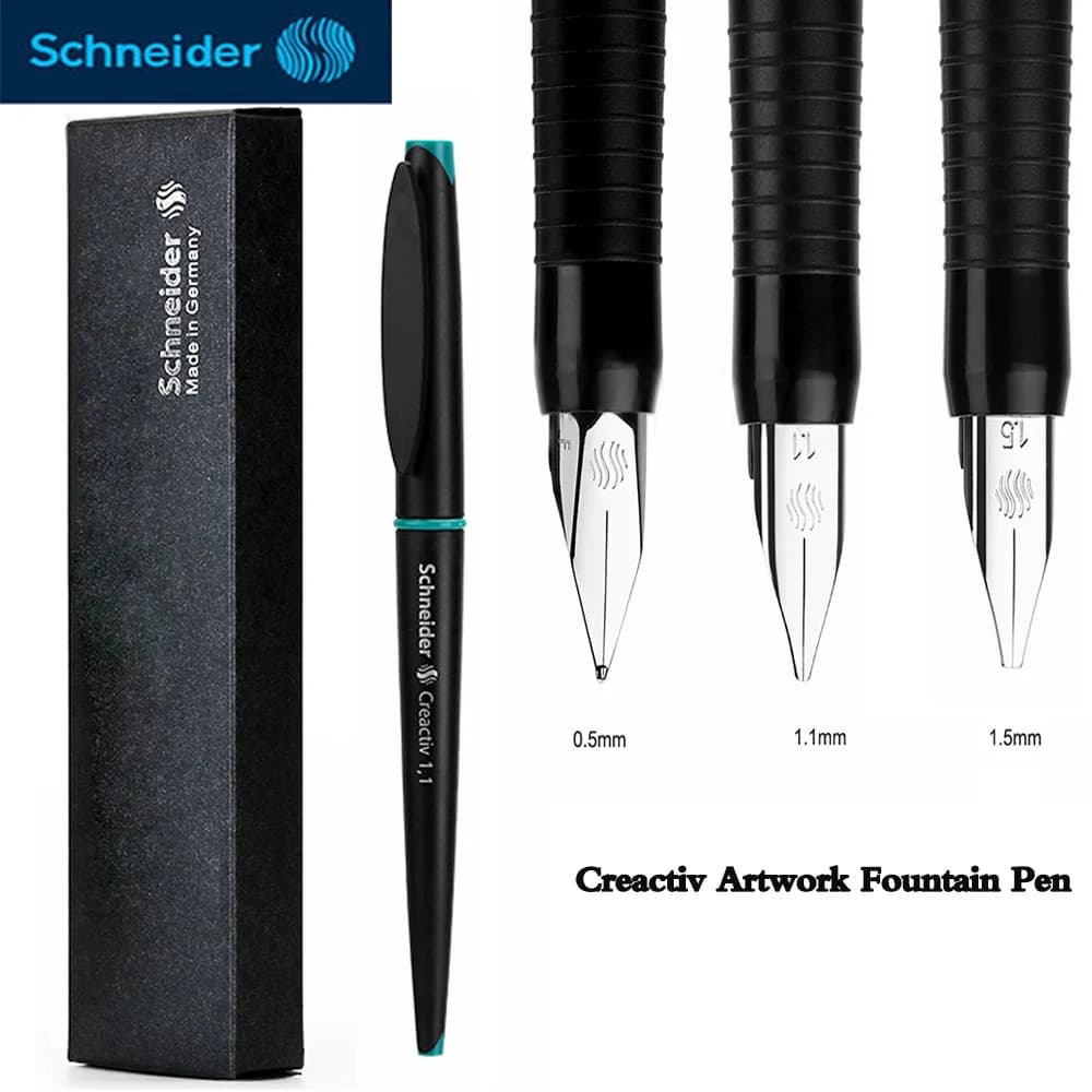 Schneider CREACTIV Art Fountain Pen Practice Calligraphy Writing Artistic Fonts Design Creation Calligraphy Pen School Supplies