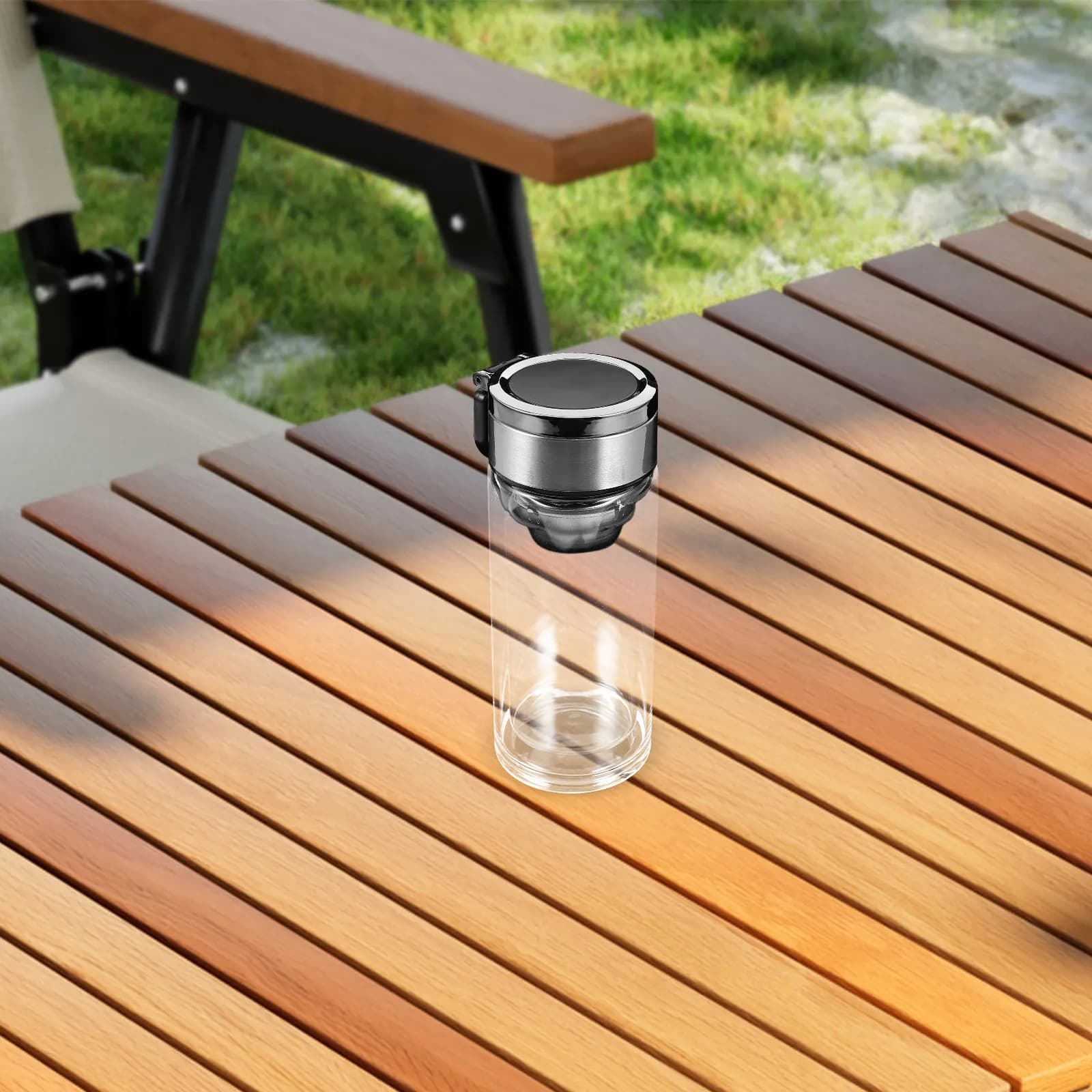 240Ml Double-Layered Glass Tea Infuser Bottle Transparent Tea Tumbler with Strainer Handle for Home Outdoor Business Brewing