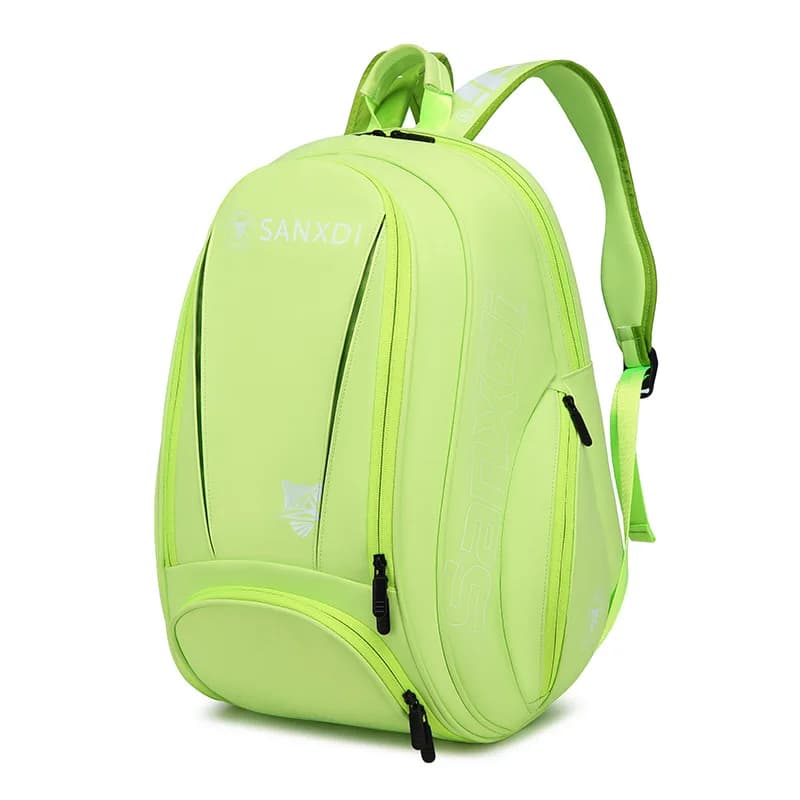 2026 SANXDI Borsa per racchetta da tennis Uomo Donna PU Badminton Zaino da tennis Scomparto per scarpe Padel Squash Pickleball Borsa da tennis unisex