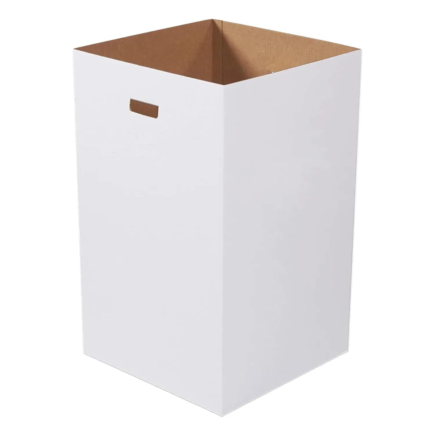 Bidoni della spazzatura in cartone da 40 galloni 18x18x30 pollici, confezione da 10, riutilizzabili per feste ed eventi