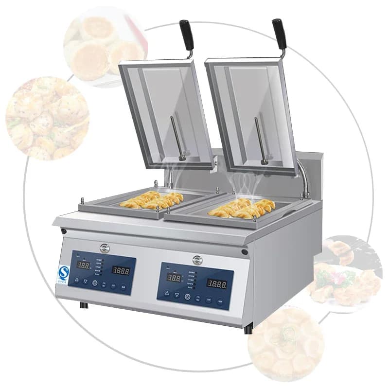 Macchina Commerciale per Friggere Ravioli, Pancake e Pot Sticker