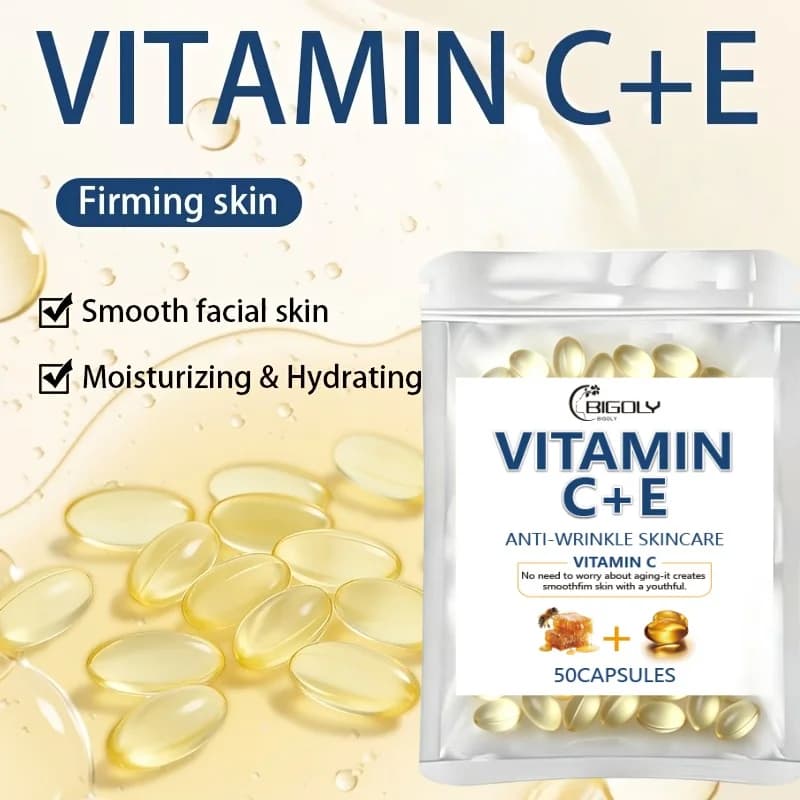 Vitamin C + Vitamin E Facial Care Essential Oil, Moisturizing, Hydrating, Non-Greasy, Say Goodbye to Dry and Rough Skin