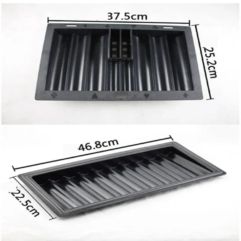 Acrilico Texas Poker Table Chip Gioco da tavolo Accessori da tavolo Vassoio Chip Box Chip Rack Scatola di immagazzinaggio Chip da casinò