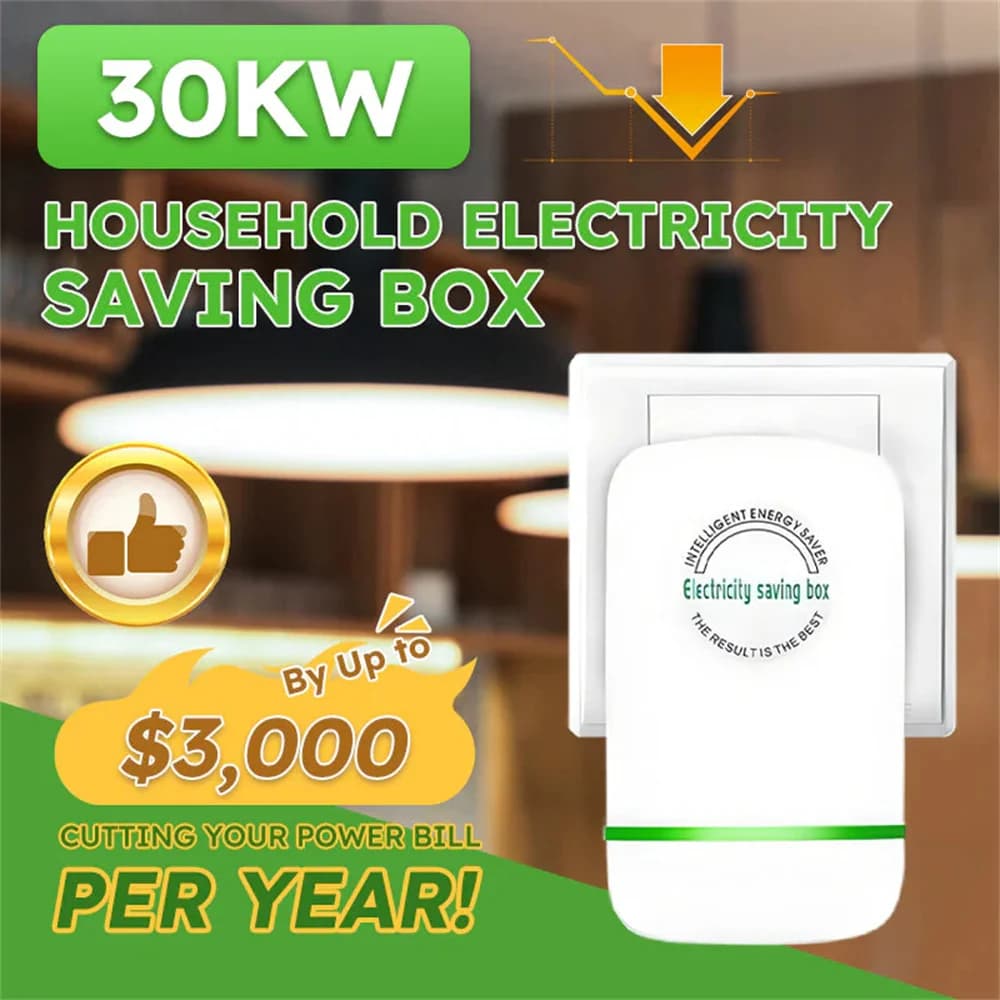 Risparmio energetico Risparmio energetico elettrico Scatola di risparmio energetico domestico Spina UE/USA/Regno Unito/AU Adattatore presa elettrica verde a risparmio energetico