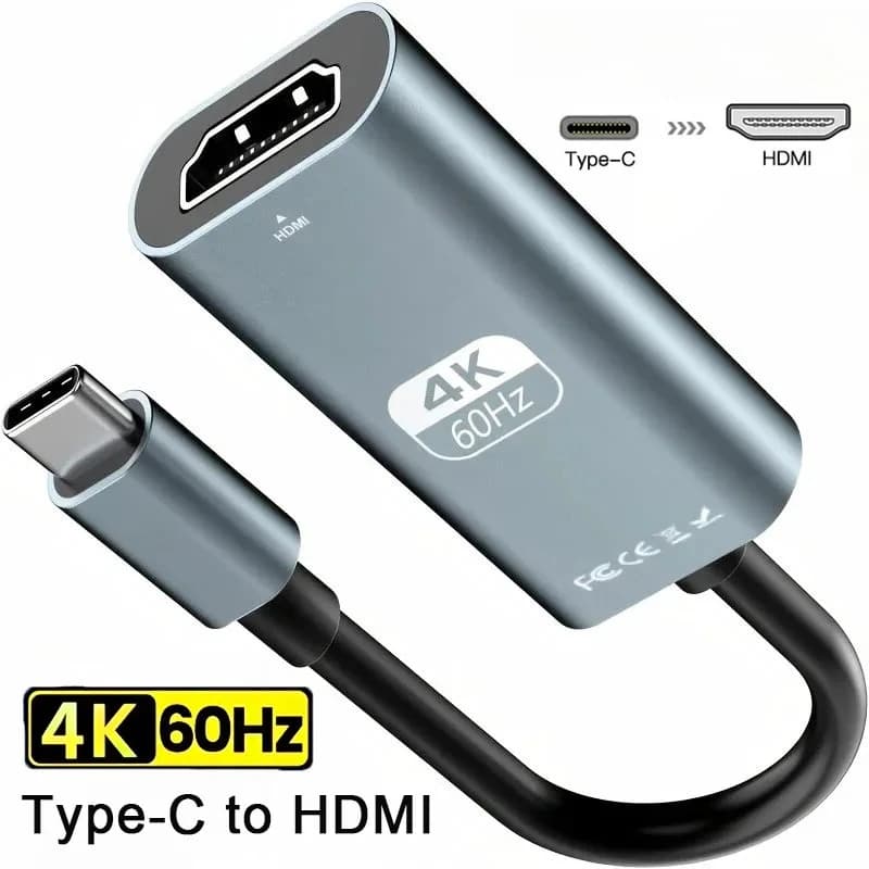 4K 60Hz HD Video Conversion Cable Type c to HDMI Same Screen Cable TV Computer USB C USB3.1 Male to HDTV Converter Cable