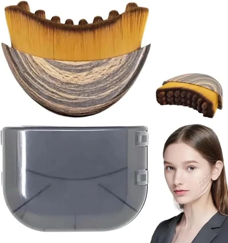 Precise Fit Ergonomic Lymphatic Contour Face Brush Face Lymph Drainage Massager V Line Sculpt Skin Tightening Beauty Tool