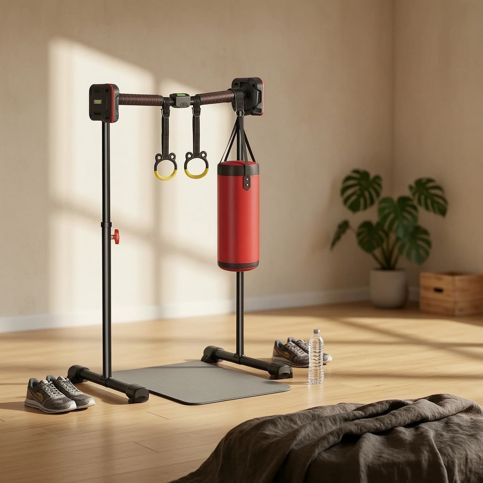 Doorway Pull up Bar Heavy Duty Doorway Pull-up Bar Damage-Undamaging Adjustable for Adults, Apartment