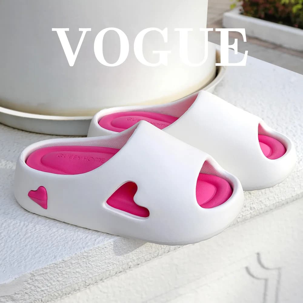 New Thick flip-flops in EVA women's platform slides cloud women's slippers orthopedic women comfortable mules beach shoes heart shoes
