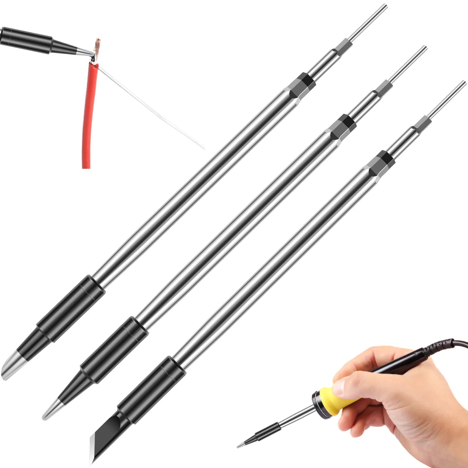 3 Piece Welding Welding Tips Spare Parts for Welding Head Welding Equipment Tools for Welding Jewelry Electrical Welding Equipment