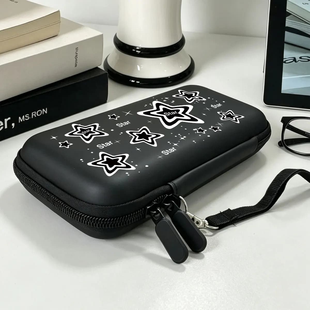 Hard Shell Protective Case For Nintendo Switch Lite/OLED With Mesh Pockets Portable Travel Gaming Accessories Storage Bag