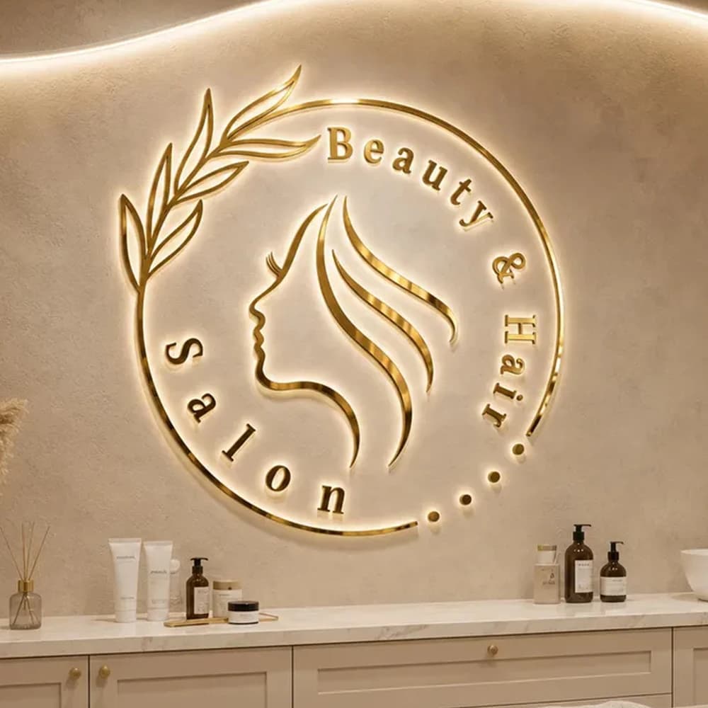 Custom Illuminated Signage 3D Metal Letter Backlit Large Signage Customization LED Business Large Company Sign LED Decor Signs