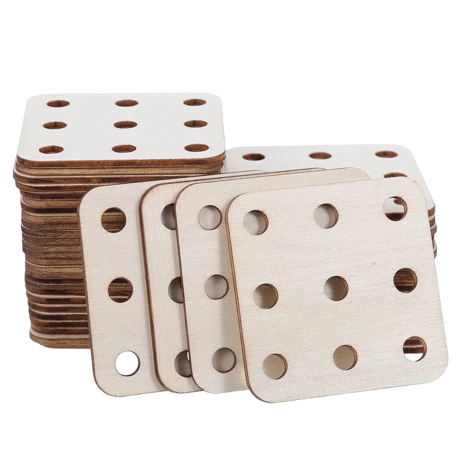 48 Pcs Table Looms for Weaving Card Supplies Small Tablet Cards Craft Paper Replaceable Square