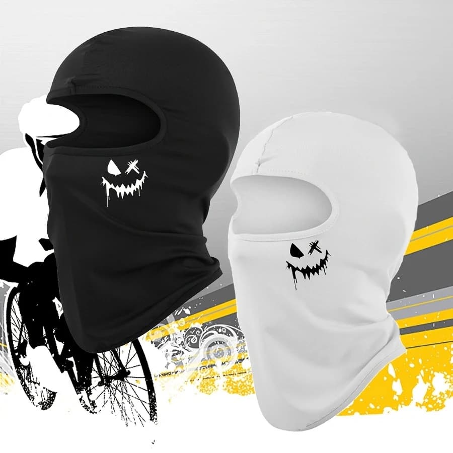 Passamontagna multifunzionale con protezione solare Graffiti Punk da 1/2 pezzi: maschera integrale per equitazione, escursionismo, pesca e sport all'aria aperta