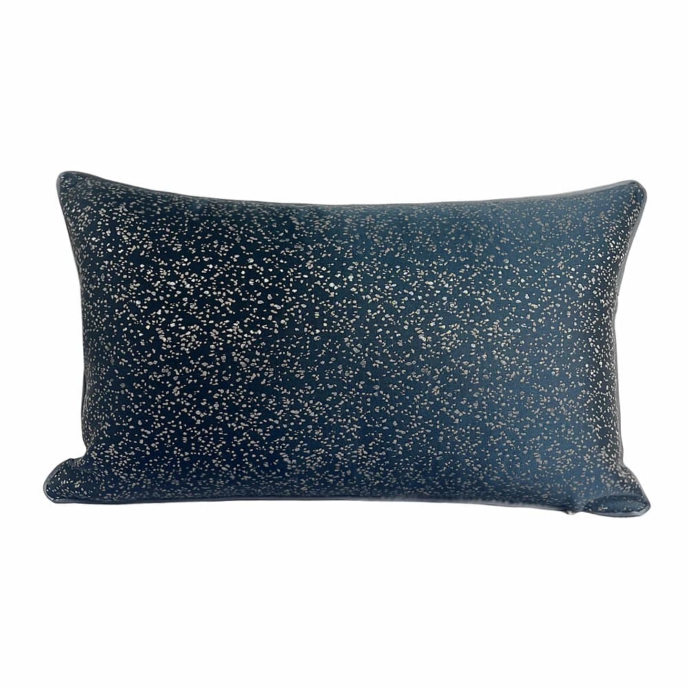 1 Pz Set 12x20 "Decorativo per la casa Arancione Blu scuro Federa per cuscino lombare Tessuto jacquard lucido Fodera per cuscino in vita per sedia