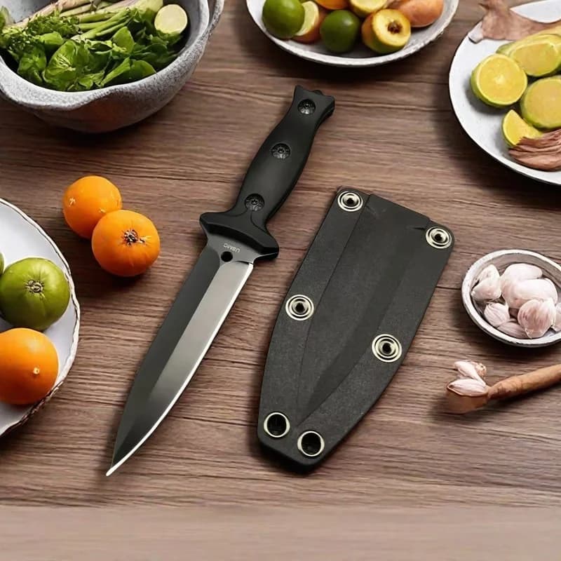 Fixed Blade Blade Stainless Steel Blade ABS Handle with Kydex Sheath Sharp kitchen knife for portable meat