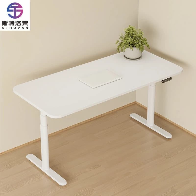 Mobili per ufficio intelligenti Giochi per computer Gambe da tavolo ovali in piedi Telaio da scrivania elettrico ad altezza regolabile per workstation