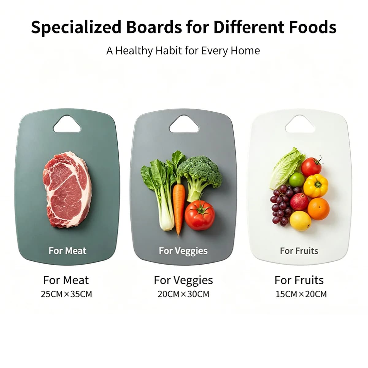 Kitchen cutting board with sharpening stick-Reversible Non-Slip Surface for Chopping/Slicing | Meat Prep & Fruit Cutting Tool