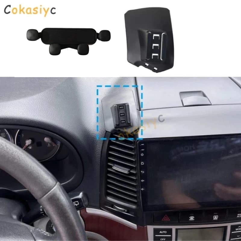 for Hyundai Santa Fe 2006 -2012 2007 2008 2009 2010 2011 Car Mobile Phone Holder Accessories GPS Bracket Navigation Stand Auto