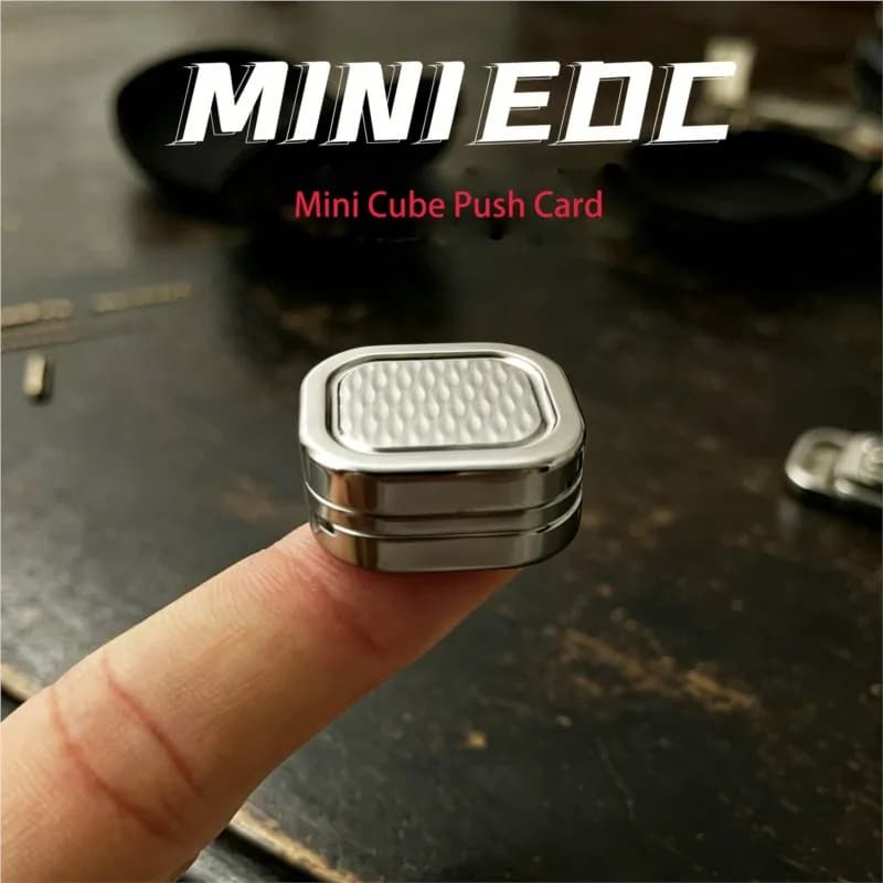 Nuovo Mini Cubo EDC con Scheda Scorrevole in Metallo, Giocattolo Magnetico Portatile Antistress, Fidget Spinner, Giocattolo EDC per Adulti, Giocattolo per Decompressione