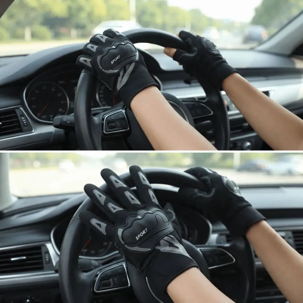 Anti-Slip Cycling Gloves Breathable Touchscreen Compatible Riding Gloves Wear-resistant Mesh Material Fitness Gloves