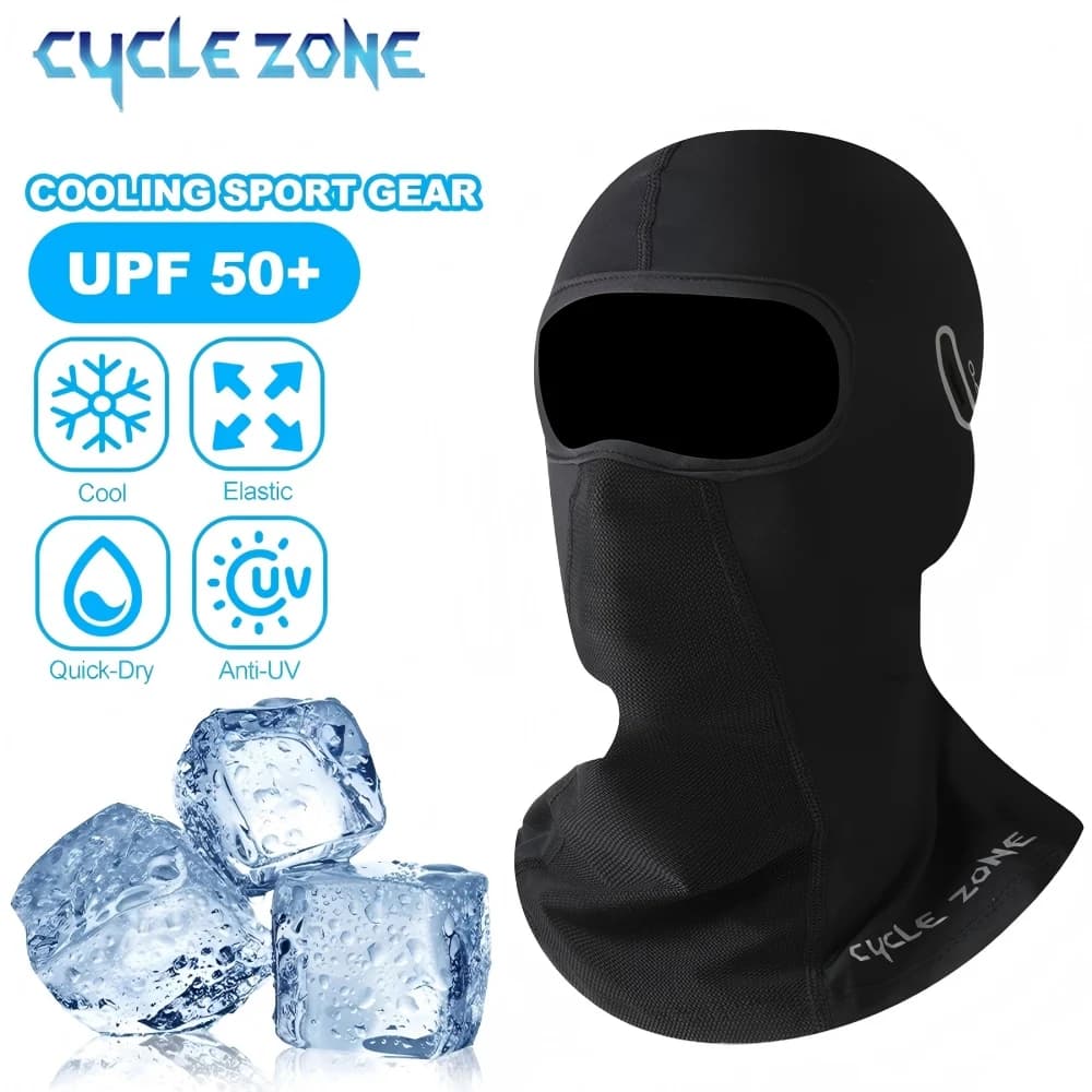 Unisex Cycling Sunset, Integral Mask with UV Protection, Motorcycle Helmet Cover with Glass Hole, Bicycle Cover