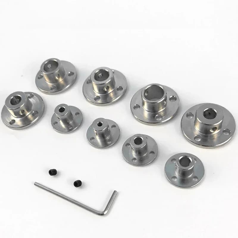 Motor Guide Shaft Support Connector Rigid Flange Coupling 1Pc 3mm-12mm for CNC Router 3D Printer Stepper Motor Coupler Parts