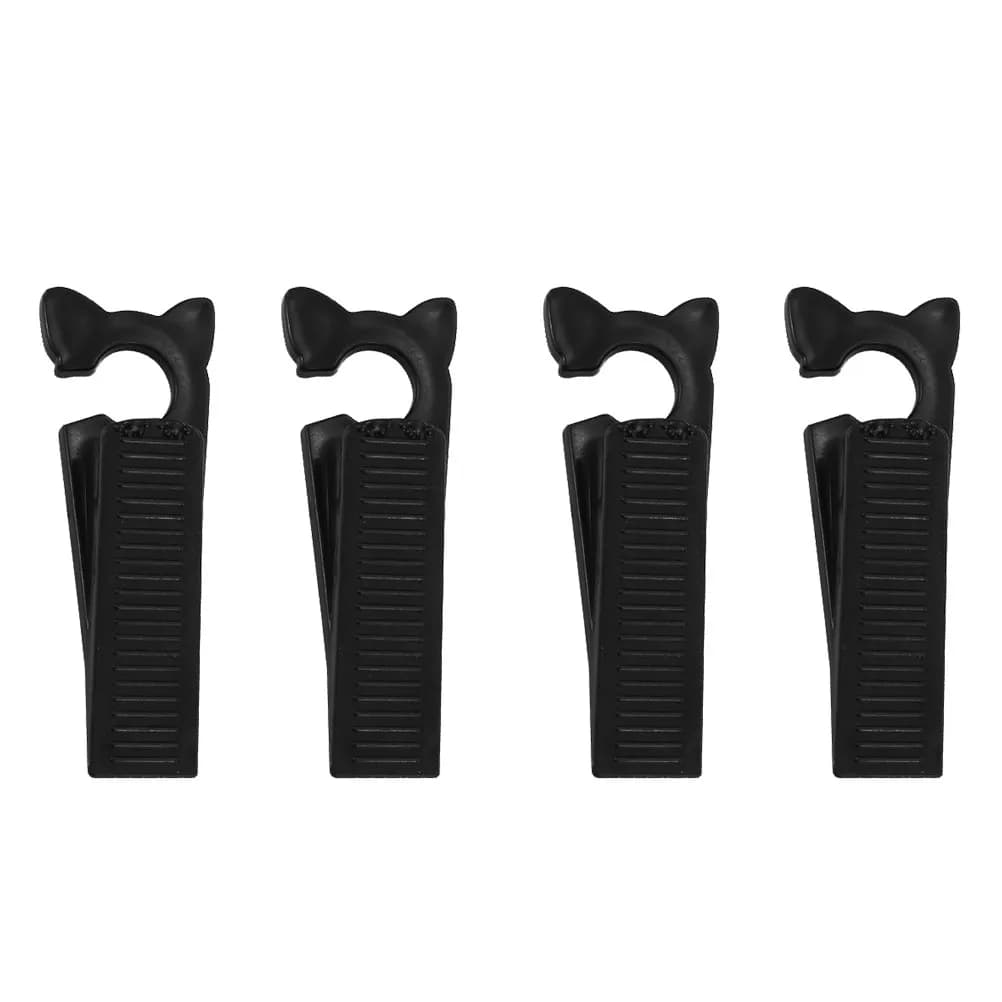 4 Pezzi Fermadisco Antiscivolo Creativo e Antivento per Porta, Clip Protettiva per la Sicurezza Domestica, Tappo Antiscivolo per la Protezione dei Bambini