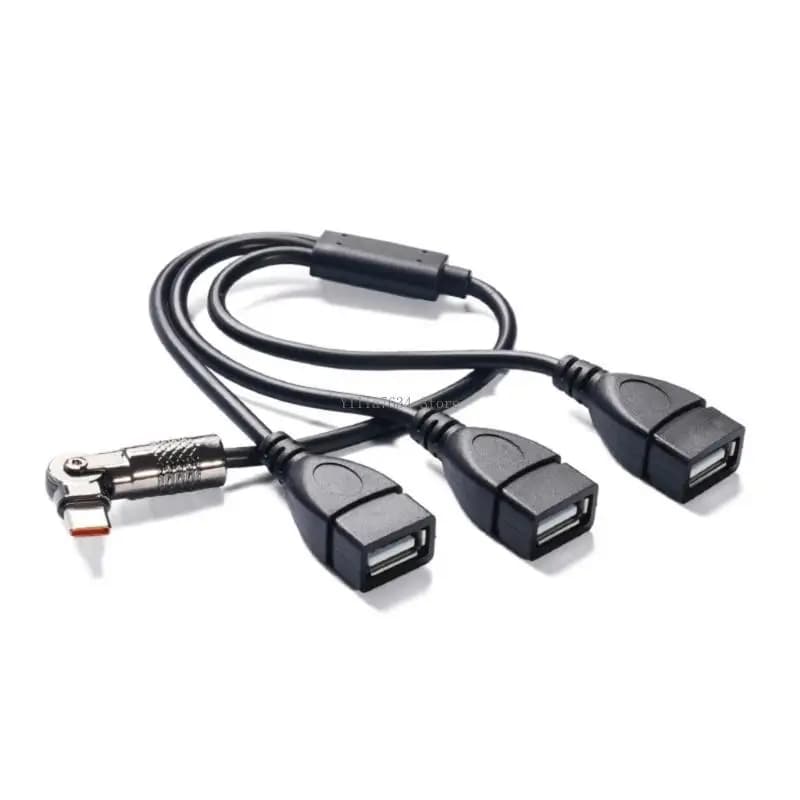 Hub USB a porte multiple Adattatori testa girevoli tipo C per applicazioni elettroniche