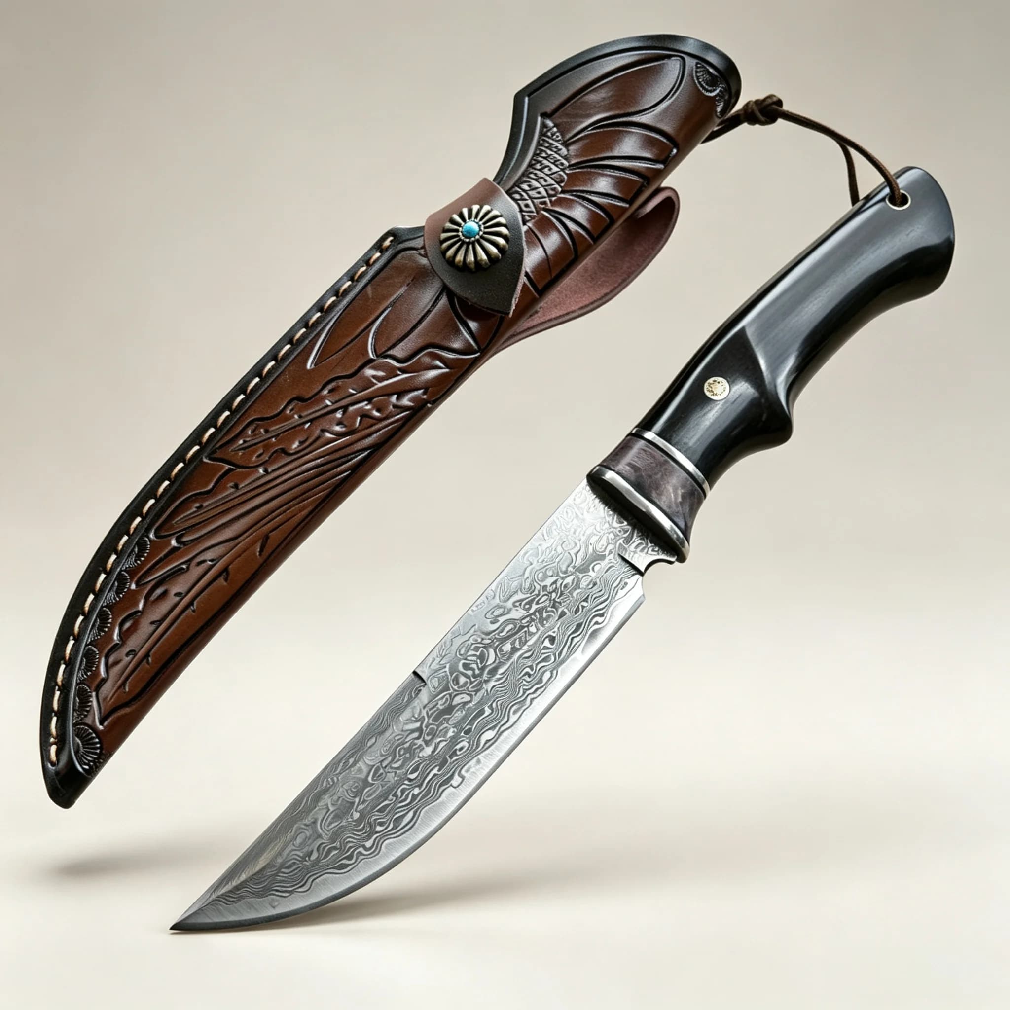 VG10 Damascus Fixed Blade Knife Portable Fruit Meat Kitchen Cutlery Collectible Handmade Small Knife with Knife Sheath