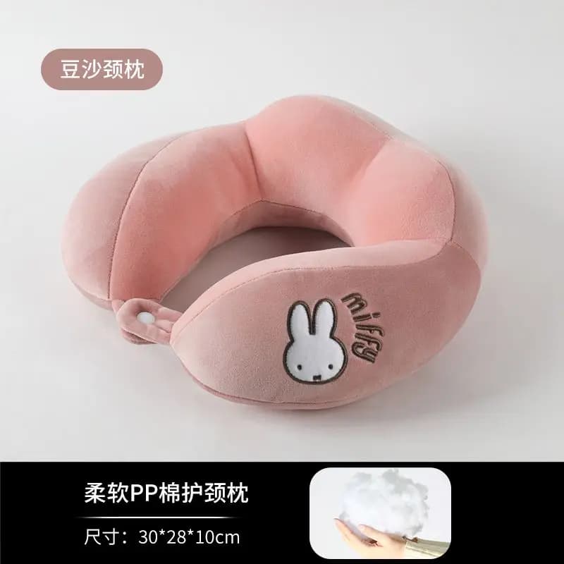 Anime Miffy U-shaped Neck Brace Pillow Good Looks Cartoon Fashion Hot Selling Wholesale Good Things Simple Practical High Cost