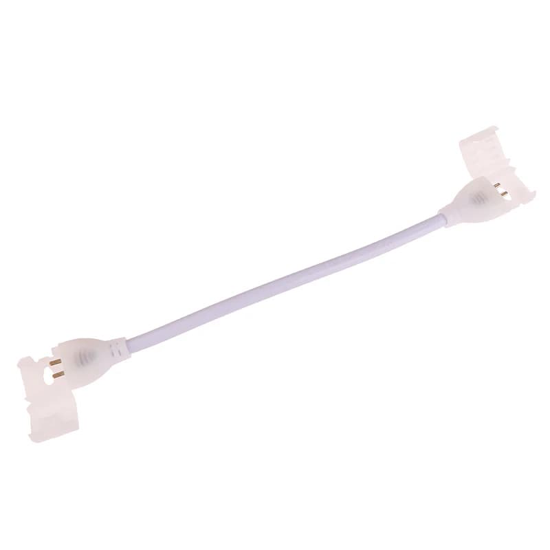 Connettore a 2 pin per strisce LED COB da 12 mm, 220V EU, per strisce luminose a 360 LED, clip di fissaggio e accessori.
