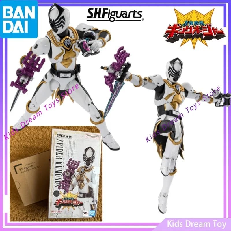 Bandai in Stock Originale S.H.Figuarts Ohsama Sentai King-Ohger Anime SPIDER KUMONOS Action Figure Giocattoli Regalo Modellino da Collezione