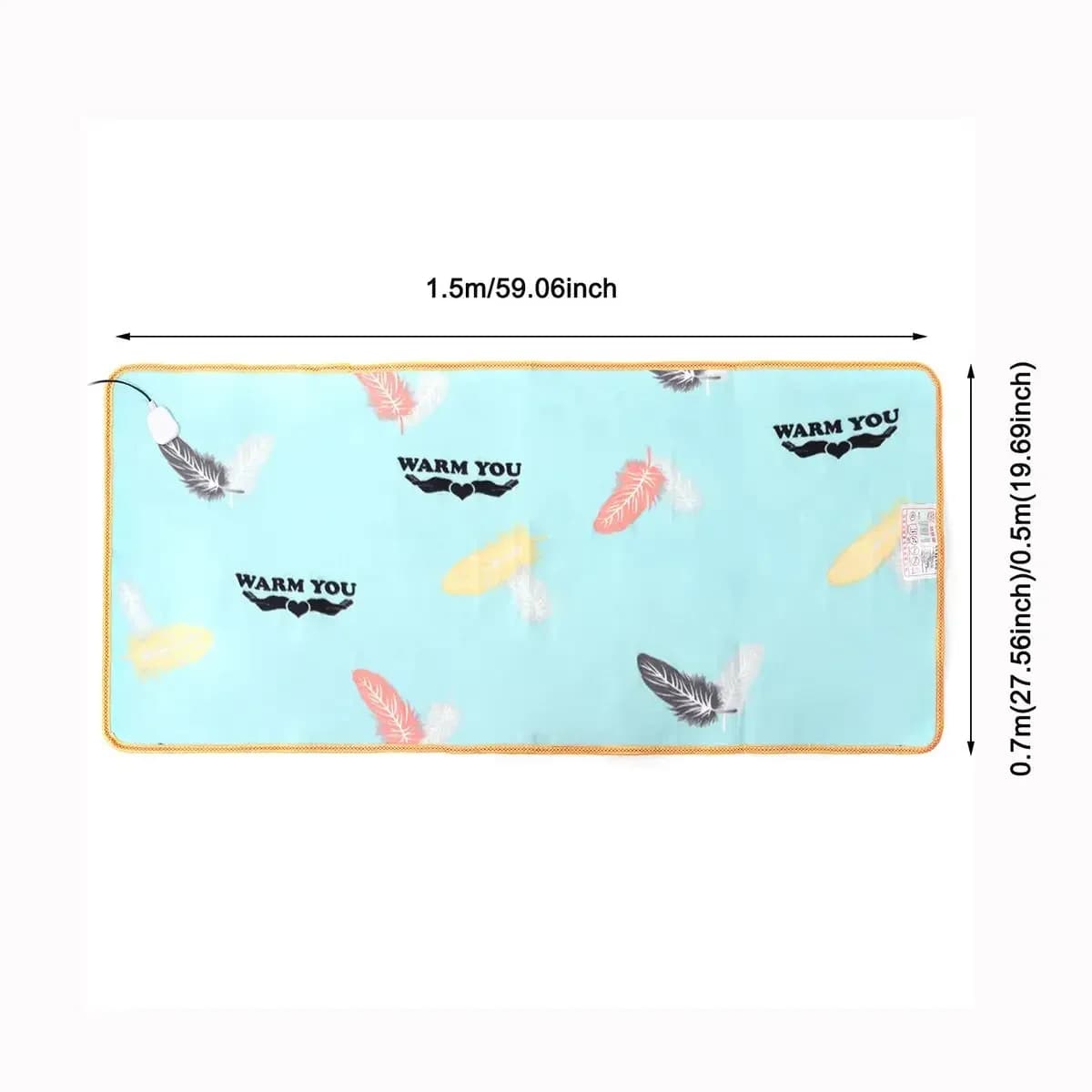 Comfortable Electric Blanket Thicker Heater Winter Warmer Body Heated Blanket Thermostat 12V/24V Electric Heating Blanket