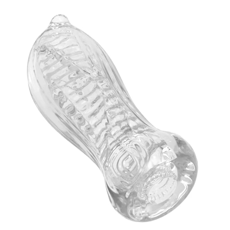 Soft Pussy Male Masturbator Adult Endurance Exercise Sex Products Transparent Vagina Vacuum Sucking Pocket Cup Sex Toys for Men