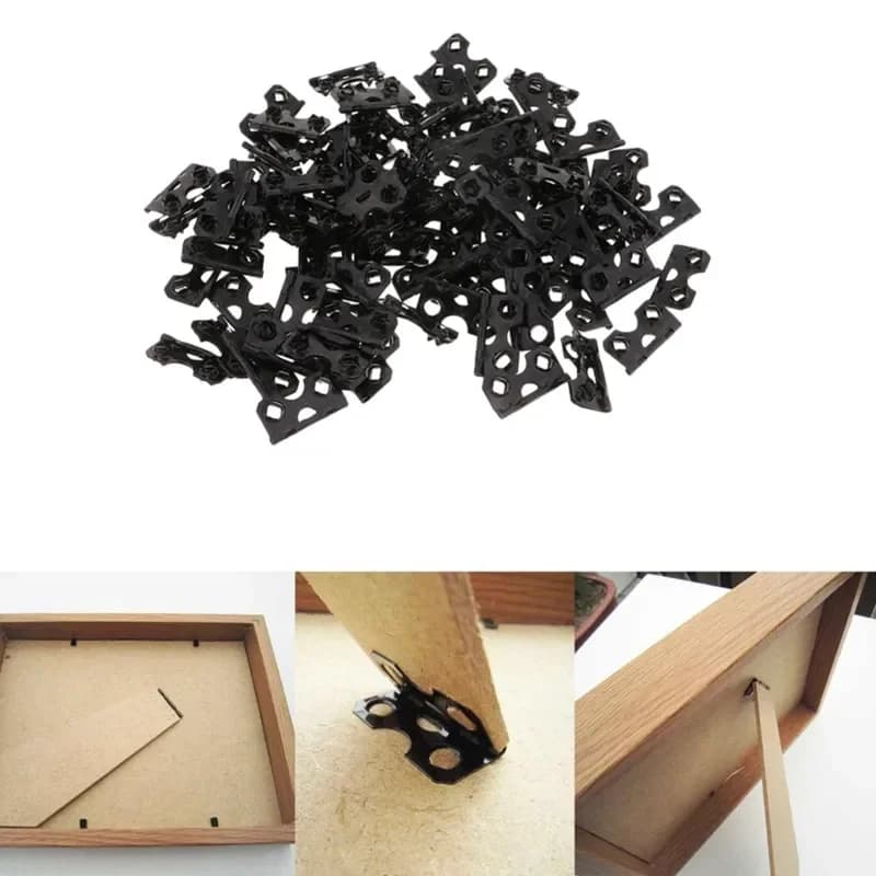 100pcs supplies for diy frames bracket for foldable oscillating table connection hinge for billboard support for artistic photo support for legs fasteners