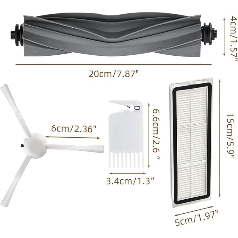 Set di accessori da 12 pezzi per robot aspirapolvere Dreame D10S / D10S Pro / D10S Plus / L10S Pro / L10 Ultra / L10S Ultra